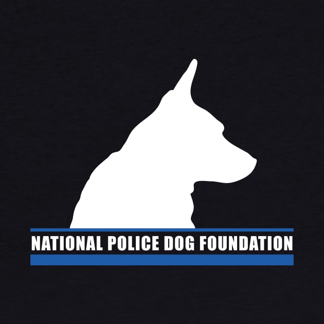 K9 White Outline 2 by National Police Dog Foundation